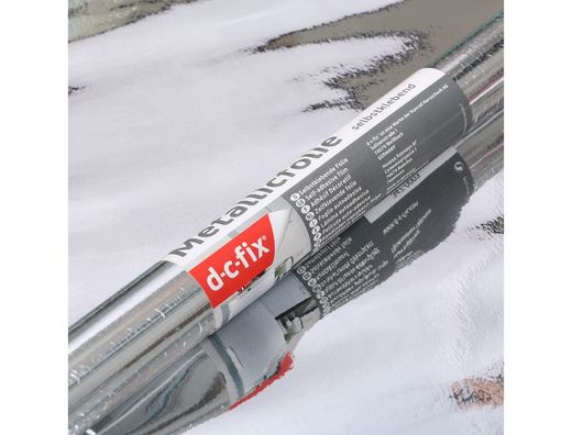 Rollo adhesivo d-c-fix plata brillo ancho 45 cm largo 15 mt