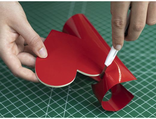 Rollo adhesivo d-c-fix rojo señales ancho 45 cm largo 15 mt