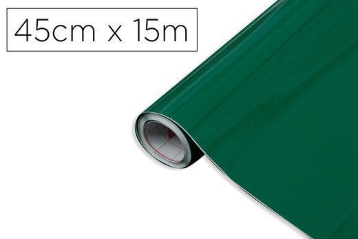 Rollo adhesivo d-c-fix verde esmeralda ancho 45 cm largo 15 mt