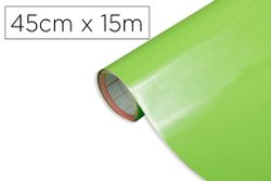 Rollo adhesivo d-c-fix verde manzana ancho 45 cm largo 15 mt