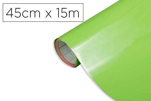 Rollo adhesivo d-c-fix verde manzana ancho 45 cm largo 15 mt