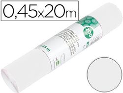 Rollo Adhesivo Liderpapel Unicolor Blanco Brillo Rollo de 0,45 X 20 Mt