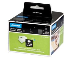 Rollo de etiquetas Dymo LabelWriter 89x36 mm Transparente