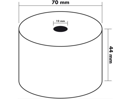 Rollo de papel sumadora offset Fabrisa 60 gr 44mm x 70mm x44 m