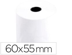 Rollo de papel térmico para sumadora 55 gr Fabrisa 60mmx55mmx36m