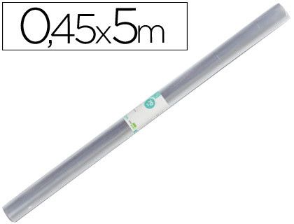 Rollo forralibros transparente sin adhesivo 0,45 x 5 m de 70 micras