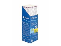 Rollo plastico adhesivo sadipal 0.33x1.50 mt 50 mc forralibros removible 1 ańo