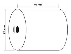 Rollo sumadora exacompta electro offset 70 mm x 70 mm 60 g/m2