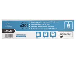 Rollo sumadora exacompta safe contact termico 57 mm x 30 mm 52 g/m2
