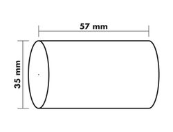 Rollo sumadora exacompta safe contact termico 57 mm x 35 mm 44 g/m2