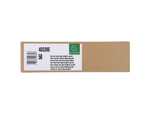 Rollo sumadora exacompta termico 57x40 mm 55 g/m2 sin bpa