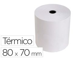 Rollo sumadora exacompta termico 80 mm x 70 mm 55 g/m2 sin bisfenol a