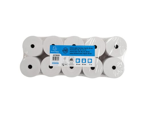 Rollo sumadora exacompta termico 80x80 mm 48 g/m2 sin bpa