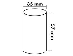 Rollo sumadora termico Greening 57 mm ancho x 35 mm diametro para tpv sin bisfenol a papel de 70 g/m2