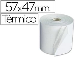 Rollo Sumadora Termico Q-Connect 57 mm Ancho X 47Mm Diametro para Maquinas Tarjetas de Creditos
