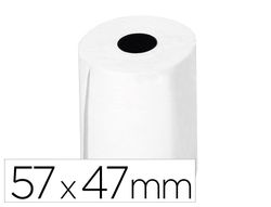 Rollo sumadora termico Greening 57 mm ancho x 47mm diametro para tpv sin bisfenol a papel de 70 g/m2