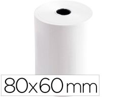 Rollo sumadora termico Greening 80 mm ancho x 60 mm diametro sin bisfenol a papel de 70 g/m2