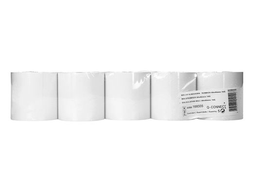Rollo sumadora termico Greening 80 mm ancho x 80 mm diametro sin bisfenol a papel de 70 g/m2