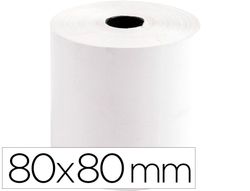 Rollo sumadora termico Greening 80 mm ancho x 80 mm diametro sin bisfenol a papel de 70 g/m2