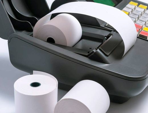 Rollo sumadora termico Greening 80 mm ancho x 80 mm diametro sin bisfenol a papel de 70 g/m2