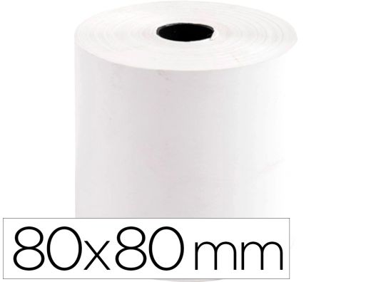 Rollo Sumadora Termico Q-Connect 80 mm Ancho X 80 mm Diametro sin bisfenol a