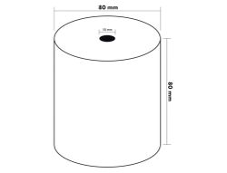 Rollo Sumadora Termico Q-Connect 80 mm Ancho X 80 mm Diametro sin bisfenol a
