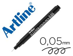 Rotulador artline calibrado micrometrico negro illustration pen ek-2805iln punta poliacetal 0,05mm