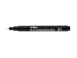 Rotulador artline calibrado micrometrico negro illustration pen ek-281iln punta poliacetal 0,1mm