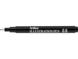 Rotulador artline calibrado micrometrico negro illustration pen ek-286iln punta poliacetal 0,6mm