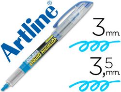 Rotulador Artline Fluorescente Ek-640 Azul -Punta Biselada