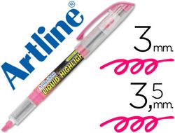 Rotulador Artline Fluorescente Ek-640 Rosa -Punta Biselada