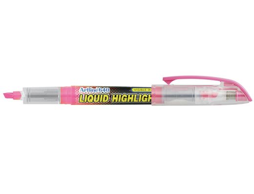 Rotulador Artline Fluorescente Ek-640 Rosa -Punta Biselada