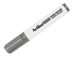 Rotulador artline fluorescente ek-660 gris pastel punta biselada