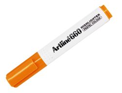 Rotulador artline fluorescente ek-660 naranja pastel punta biselada