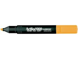 Rotulador Artline Fluorescente Ek-660 Naranja -Punta Biselada