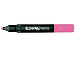 Rotulador Artline Fluorescente Ek-660 Rosa -Punta Biselada