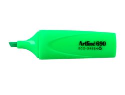 Rotulador artline fluorescente ek-690 eco green punta biselada verde
