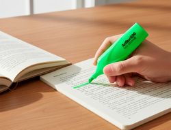 Rotulador artline fluorescente ek-690 eco green punta biselada verde
