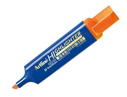 Rotulador artline fluorescente eks-600 naranja punta biselada