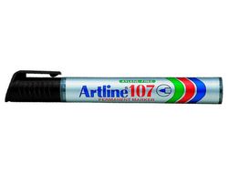 Rotulador Artline Marcador Permanente 107 Negro -Punta Redonda