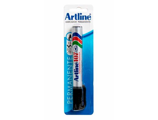 Rotulador Artline Marcador Permanente 107 Negro -Punta Redonda