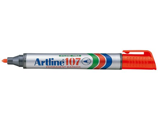 Rotulador Artline Marcador Permanente 107 Rojo -Punta Redonda