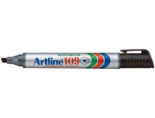 Rotulador Artline Marcador Permanente 109 Negro -Punta Biselada