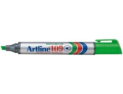 Rotulador Artline Marcador Permanente 109 Verde -Punta Biselada