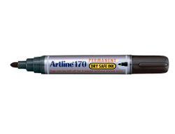 Rotulador Artline Marcador Permanente 170 Negro -Punta Redonda 2 mm -Antisecado