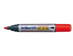 Rotulador Artline Marcador Permanente 170 Rojo -Punta Redonda 2 mm -Antisecado