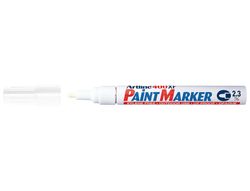 Rotulador Artline Marcador Permanente Ek-400 Xf Blanco -Punta Redonda 2.3 mm -Metal Caucho y Plastico