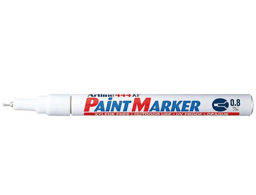 Rotulador Artline Marcador Permanente Ek-444 Xf Blanco -Punta Redonda 0.8 mm -Metal Caucho y Plastico