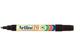 Rotulador Artline Marcador Permanente Ek-70 Negro -Punta Redonda 1.5 mm -Papel Metal y Cristal