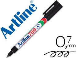 Rotulador Artline Marcador Permanente Ek-700 Negro -Punta Redonda 0.7 mm -Papel Metal y Cristal